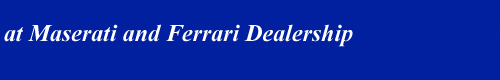 leap-jet fountains at Maserati/Ferrari dealership